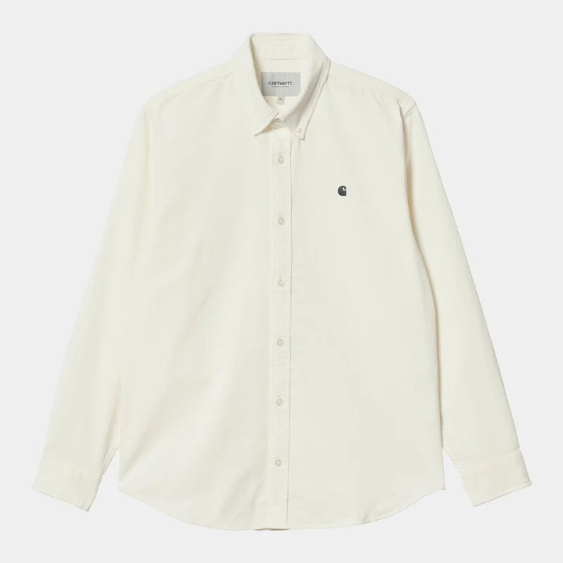 Carhartt WIP Herren Madison Feincordhemd - Wachs
