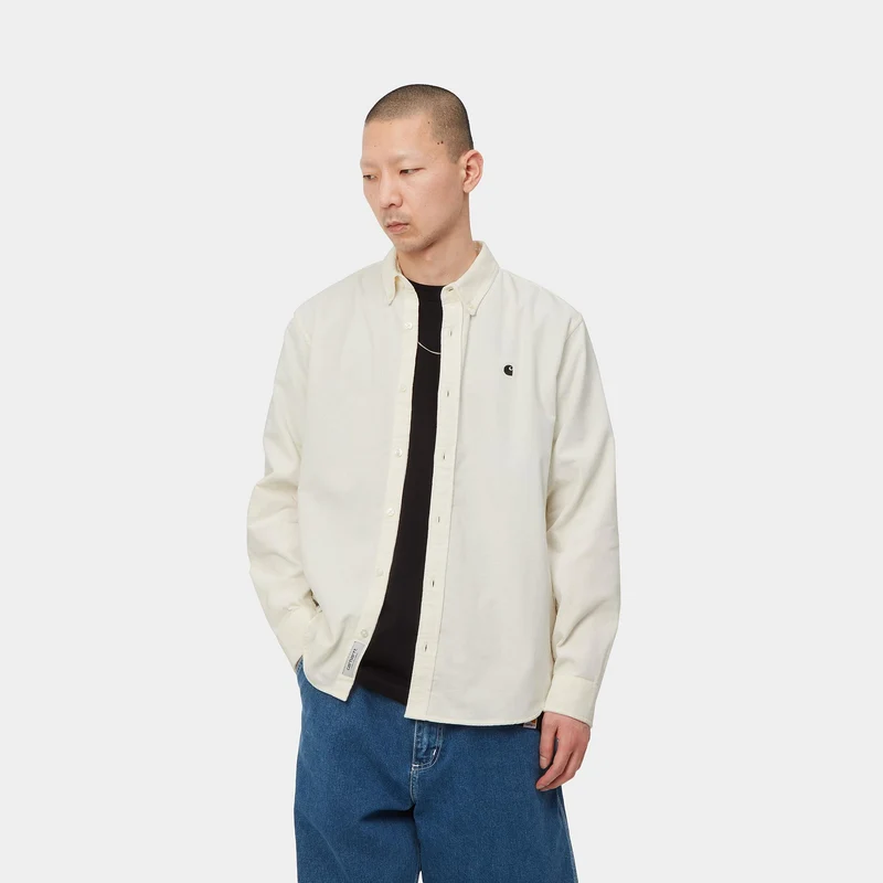 Carhartt WIP Herren Madison Feincordhemd - Wachs