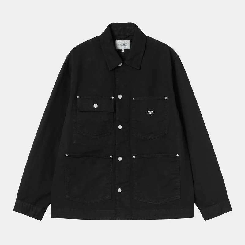 Carhartt WIP Herren Drewe Chore Coat Jacke - Schwarz gespült