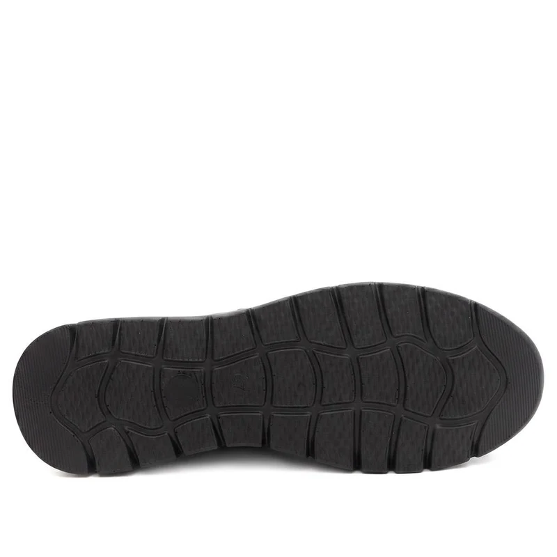 Leather Zip & Lace Chunky Trainers - PALMI44000 / 330 425 - Black