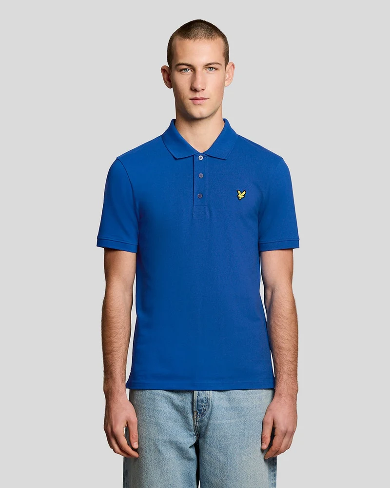 Lyle & Scott Herren-Poloshirt aus Baumwolle | Hellblau