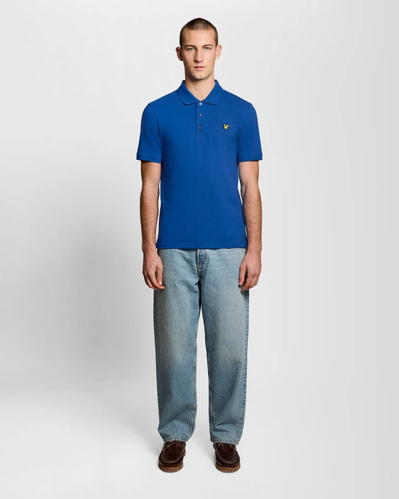 Lyle & Scott Herren-Poloshirt aus Baumwolle | Hellblau