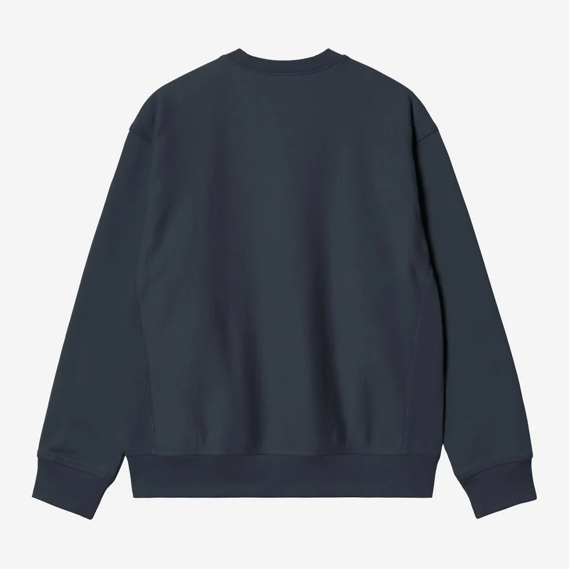 Carhartt WIP Herren American Script Sweatshirt | Tiefe Nacht