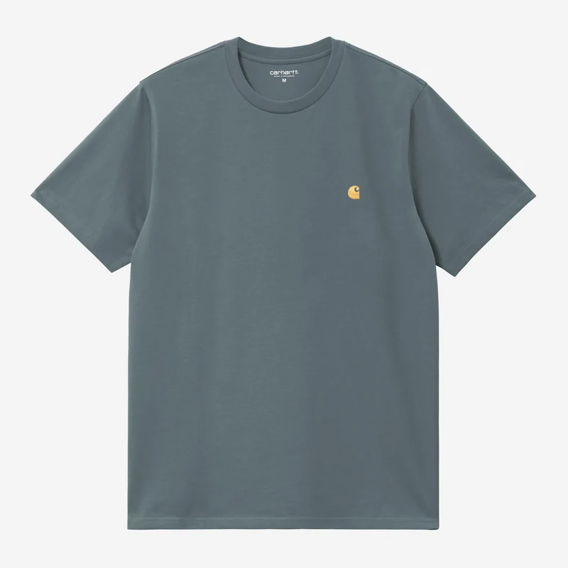 Carhartt WIP Chase Herren-T-Shirt mit kurzen Ärmeln | Gemütliches Blau