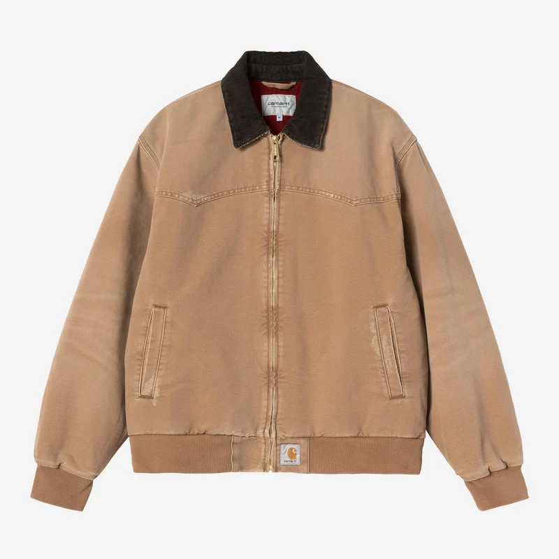 Carhartt WIP Herren OG Santa Fe Jacke | Hamilton Brown Grind Wash