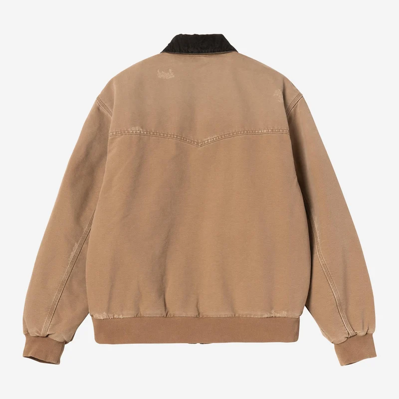 Carhartt WIP Herren OG Santa Fe Jacke | Hamilton Brown Grind Wash