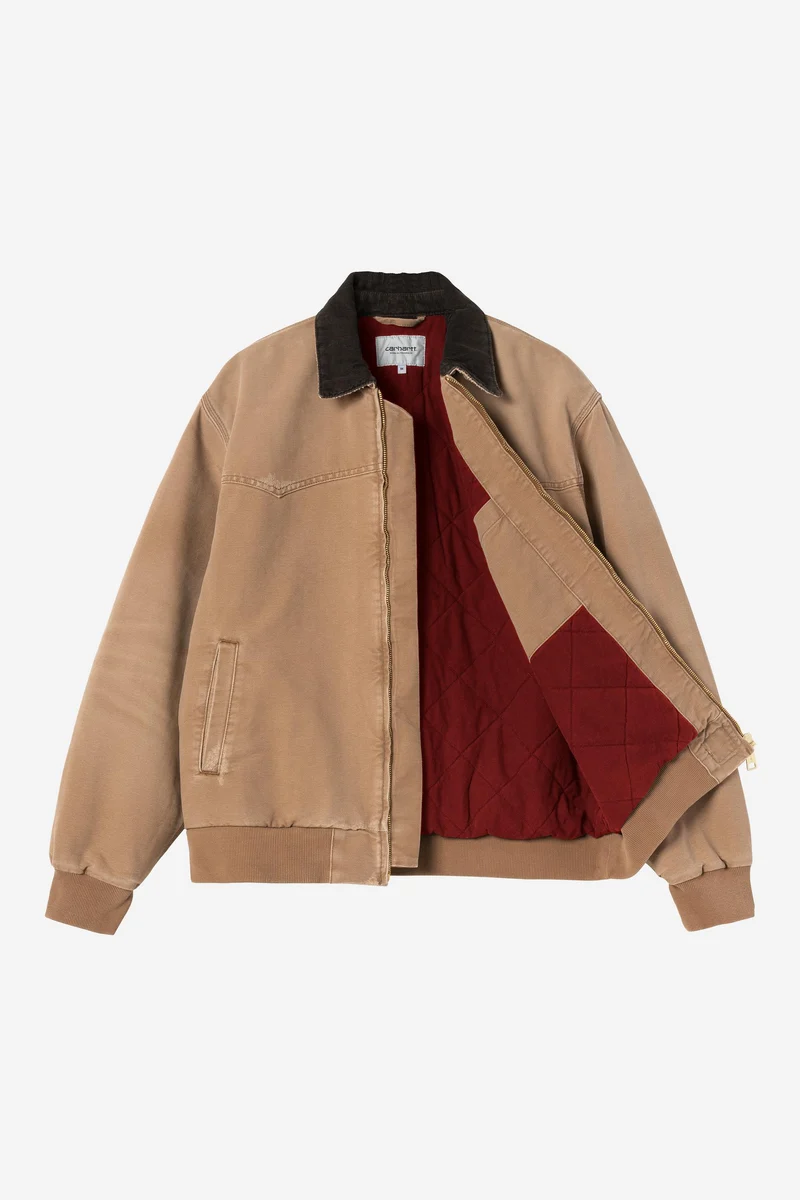 Carhartt WIP Herren OG Santa Fe Jacke | Hamilton Brown Grind Wash