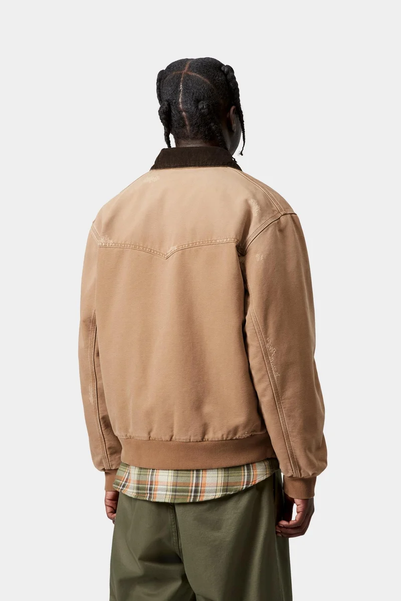 Carhartt WIP Herren OG Santa Fe Jacke | Hamilton Brown Grind Wash