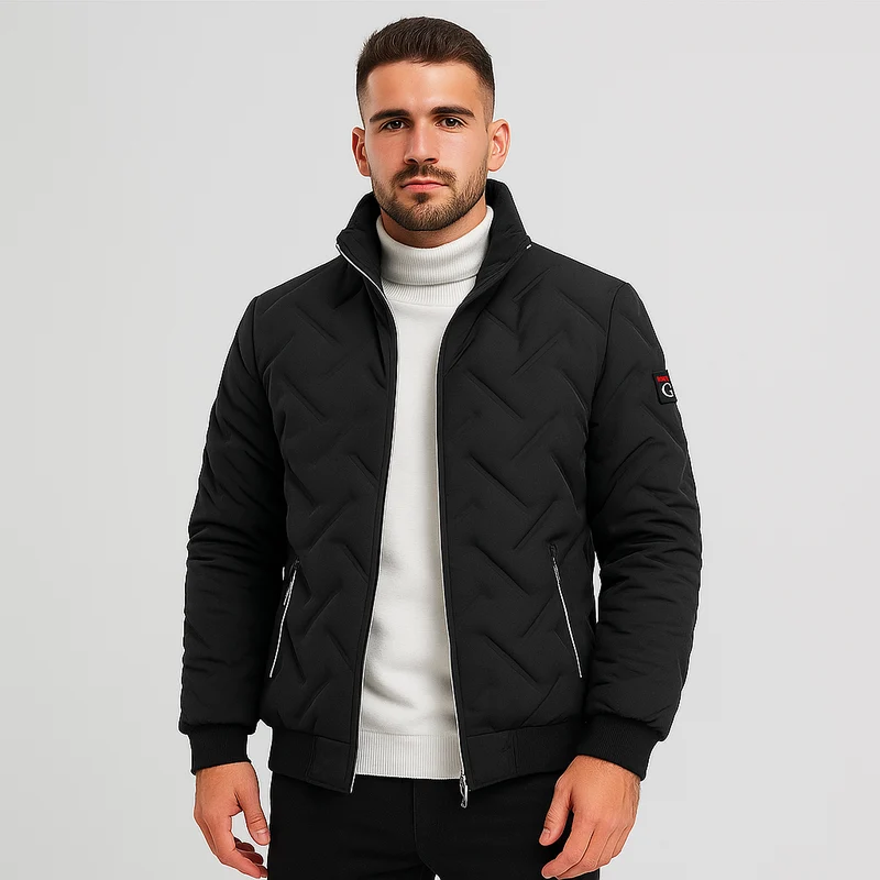 Herren Steppjacke mit Reißverschluss - Franco