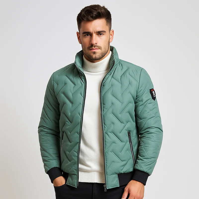 Herren Steppjacke mit Reißverschluss - Franco