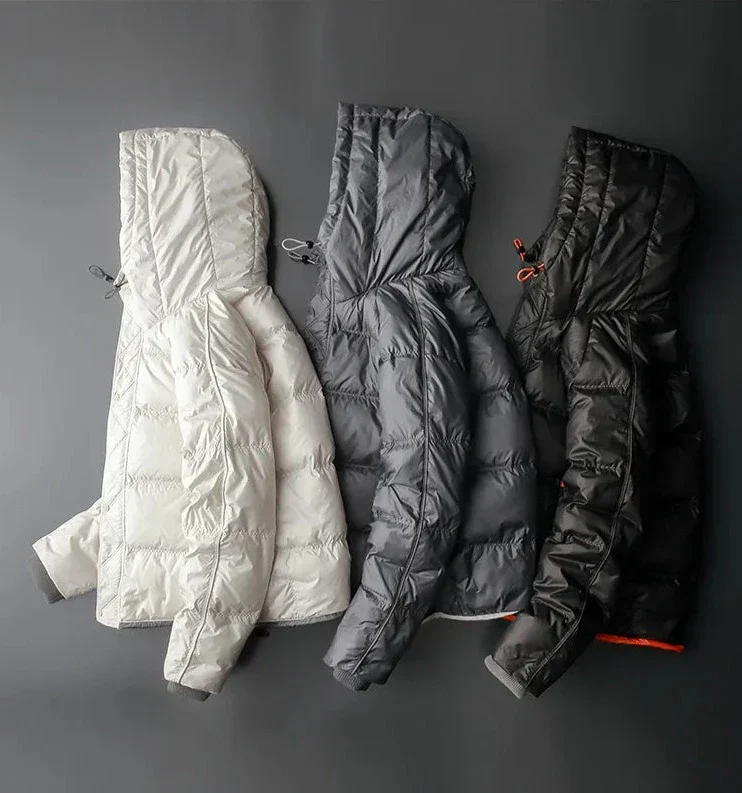 Steppjacke mit Kapuze und Kontrastfutter - Mark