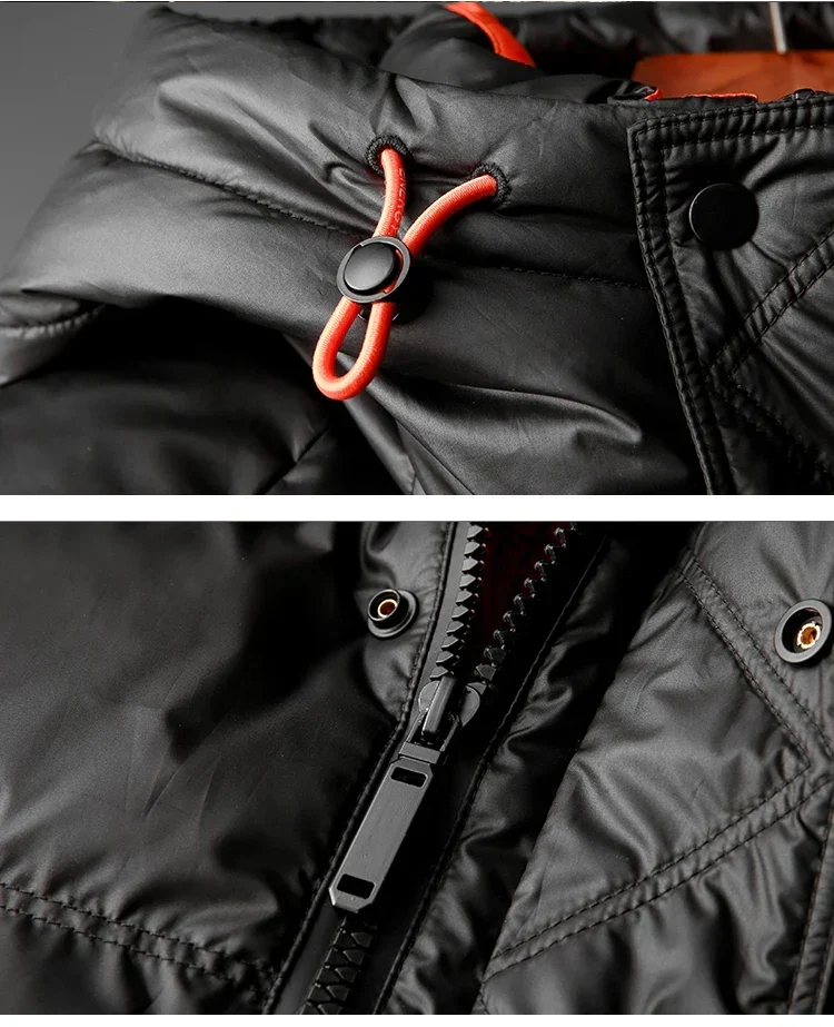 Steppjacke mit Kapuze und Kontrastfutter - Mark