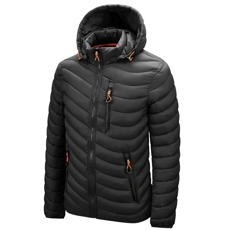 Leichte Herren-Steppjacke mit Kapuze - Sverre