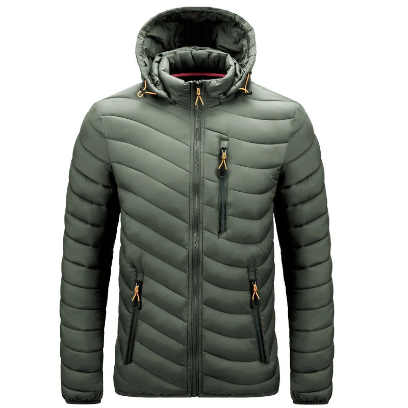 Leichte Herren-Steppjacke mit Kapuze - Sverre