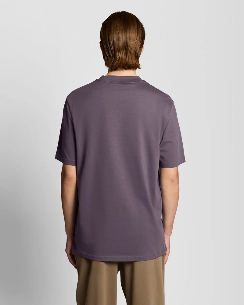 Lyle & Scott Oversized Herren-T-Shirt aus Baumwolle mit Rundhalsausschnitt | Graystone