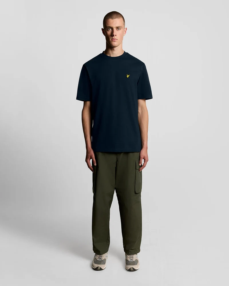 Lyle & Scott Oversize-T-Shirt für Herren aus Baumwolle mit Rundhalsausschnitt | Dunkelblau