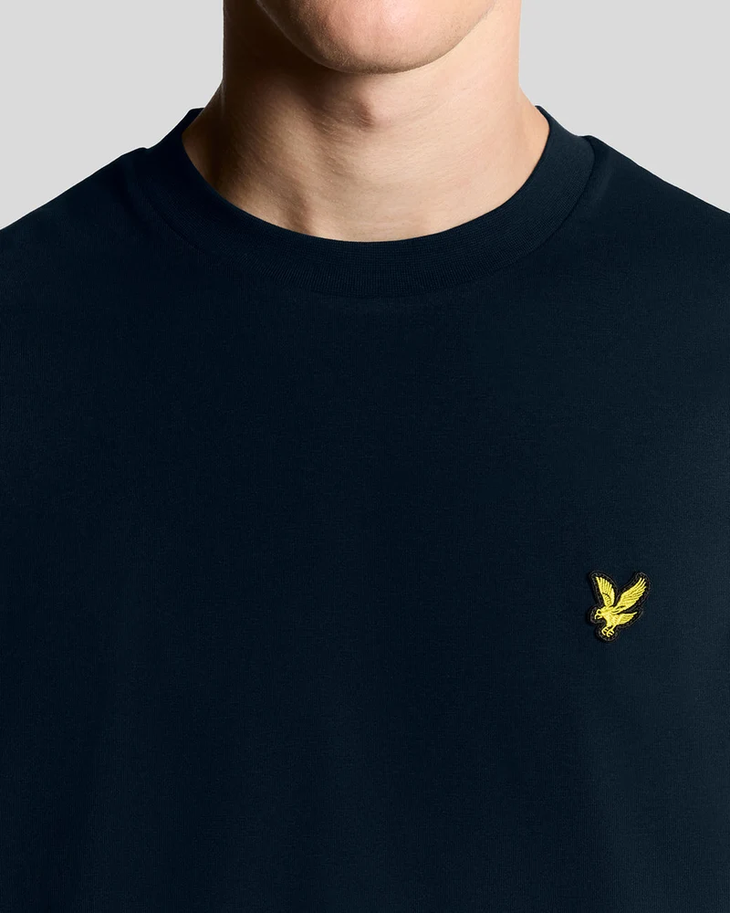 Lyle & Scott Oversize-T-Shirt für Herren aus Baumwolle mit Rundhalsausschnitt | Dunkelblau