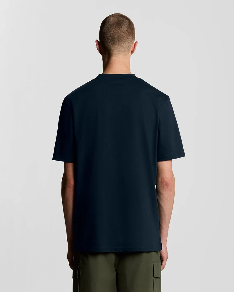 Lyle & Scott Oversize-T-Shirt für Herren aus Baumwolle mit Rundhalsausschnitt | Dunkelblau