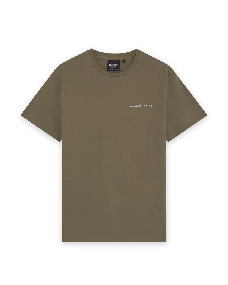 Lyle & Scott Raglan-T-Shirt für Herren aus Leinenmischung | Khaki-Asch