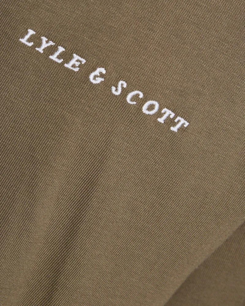 Lyle & Scott Raglan-T-Shirt für Herren aus Leinenmischung | Khaki-Asch
