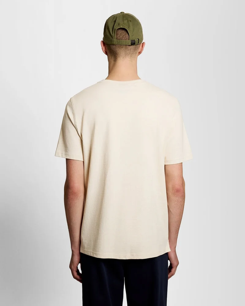 Lyle & Scott Raglan-T-Shirt für Herren aus Leinenmischung | Eiscreme