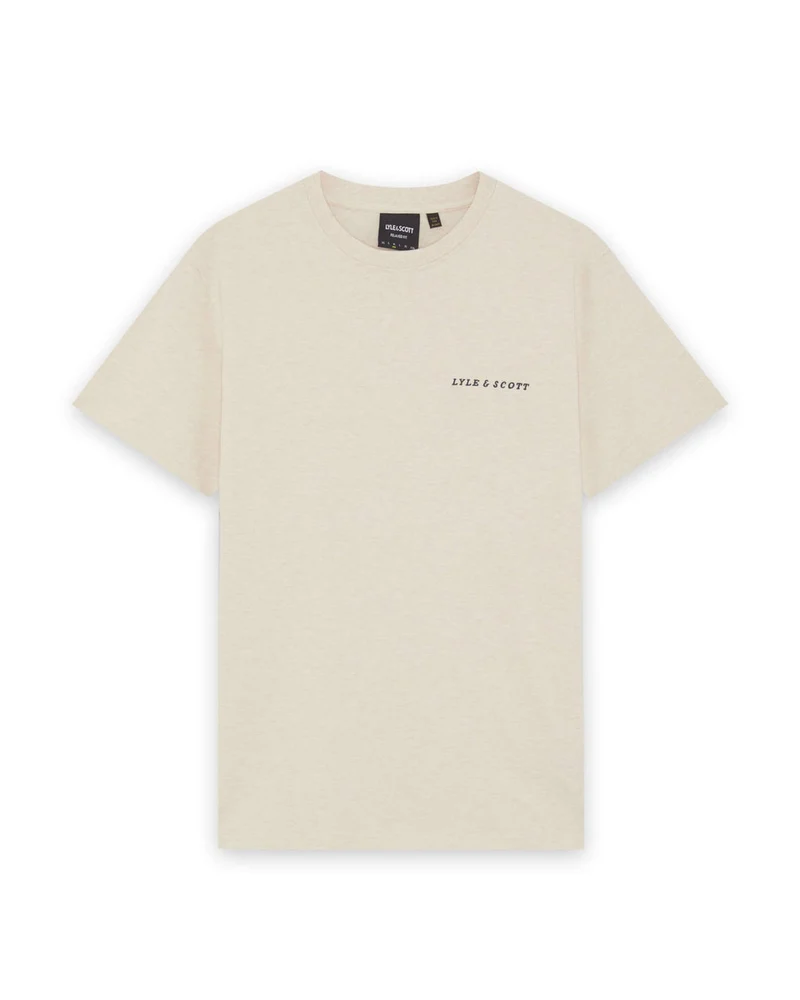 Lyle & Scott Raglan-T-Shirt für Herren aus Leinenmischung | Eiscreme