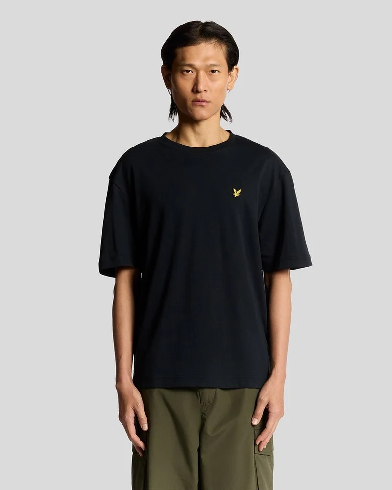 Lyle & Scott Herren-T-Shirt aus ultraweicher Baumwollmischung | Dunkelblau