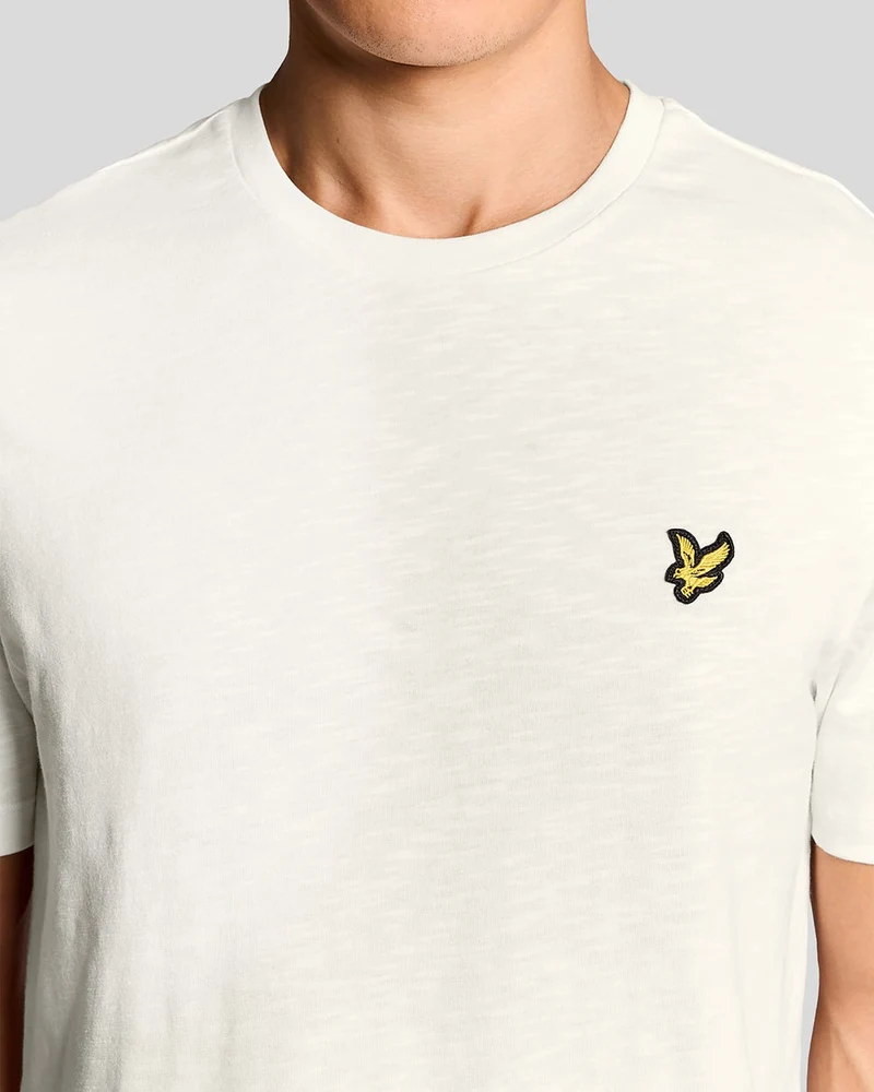 Lyle & Scott Herren-T-Shirt aus feiner Baumwolle (Slub-Baumwolle) | Eiscreme