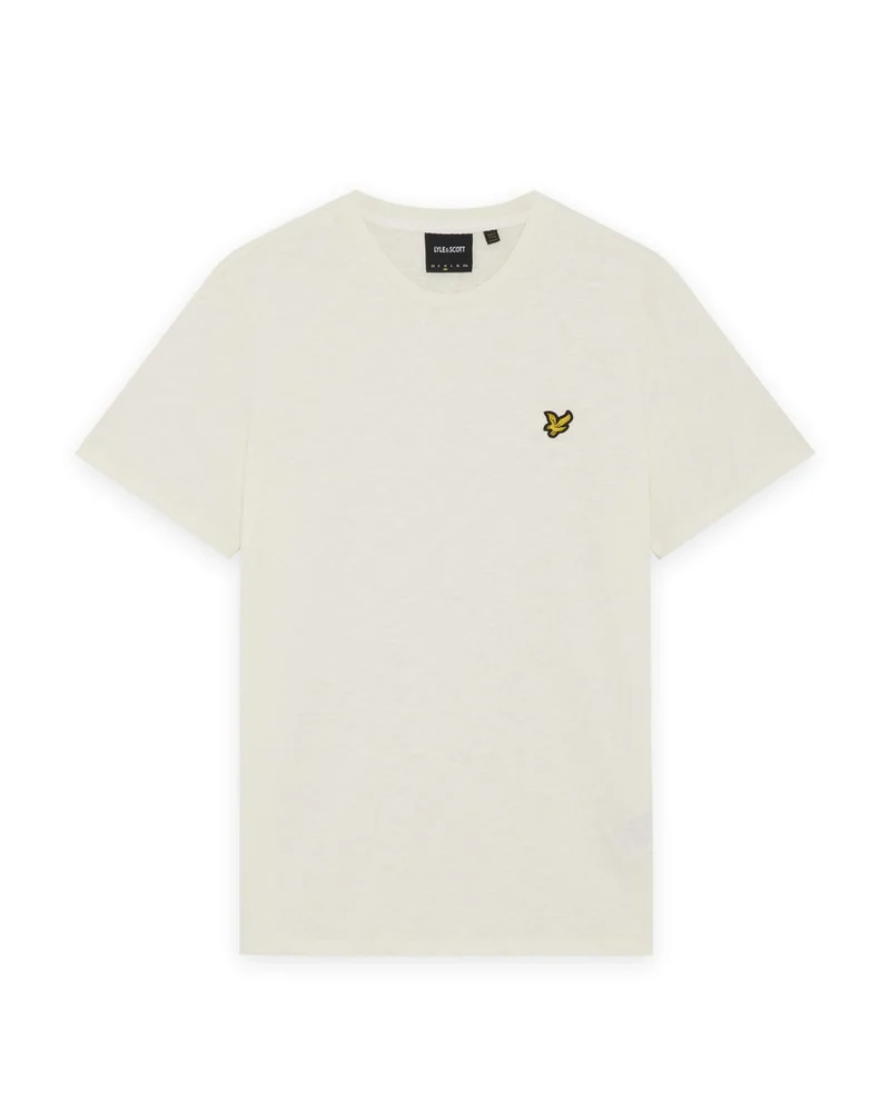 Lyle & Scott Herren-T-Shirt aus feiner Baumwolle (Slub-Baumwolle) | Eiscreme