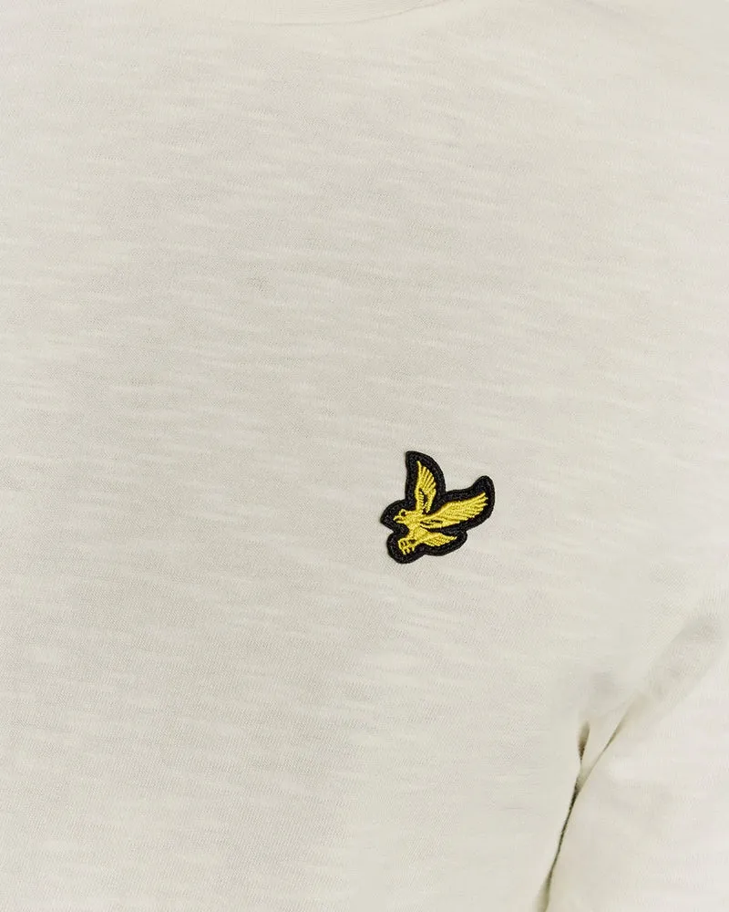 Lyle & Scott Herren-T-Shirt aus feiner Baumwolle (Slub-Baumwolle) | Eiscreme