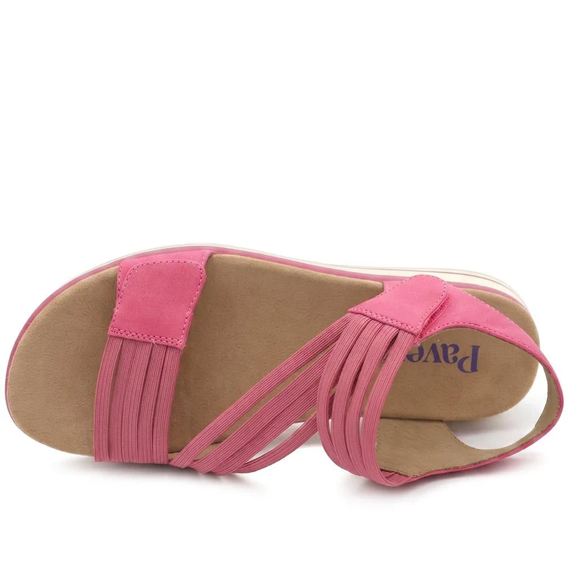 Chunky Lightweight Adjustable Sandals - GANG43001 / 329 041 - Fuschia
