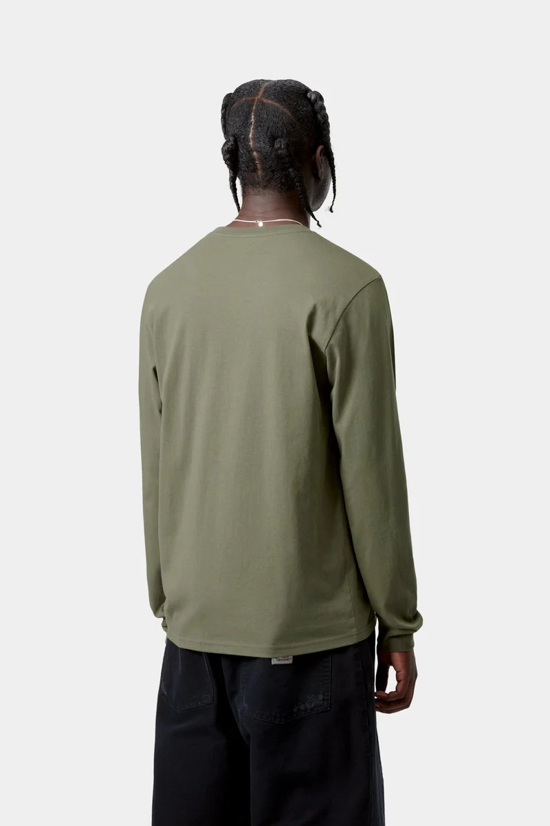 Carhartt WIP Herren-Langarmshirt mit Tasche | Blatt