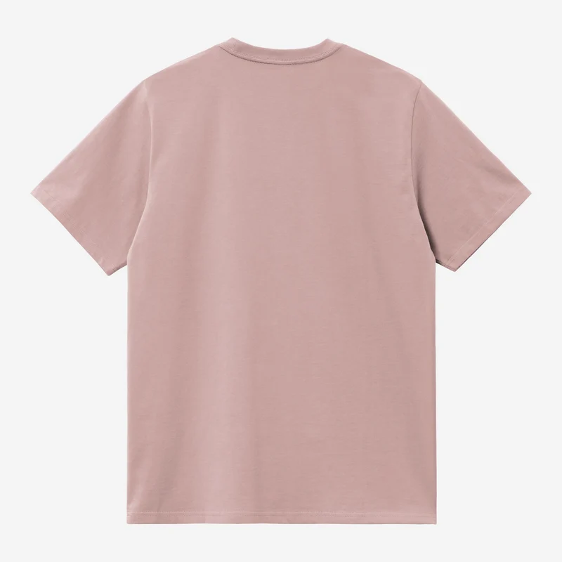 Carhartt WIP Herren-T-Shirt mit Brusttasche | Glasiges Rosa