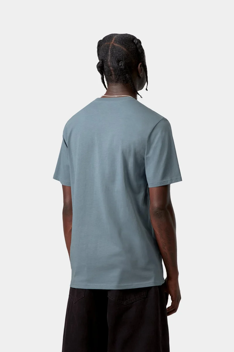 Carhartt WIP Herren-T-Shirt mit Brusttasche | Samtblau