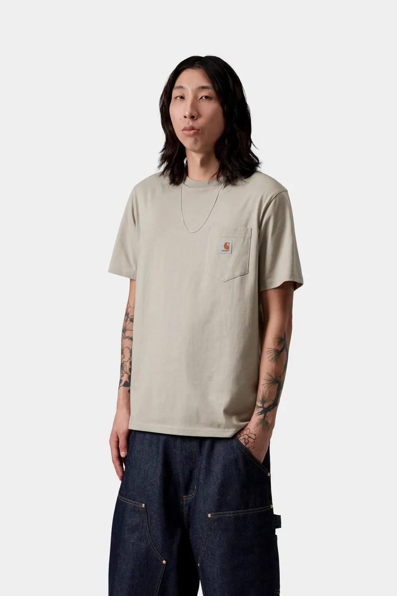Carhartt WIP Herren-T-Shirt mit Brusttasche | Puddle