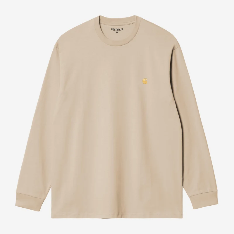 Carhartt WIP Herren Chase Langarm-T-Shirt | Fleur De Sel