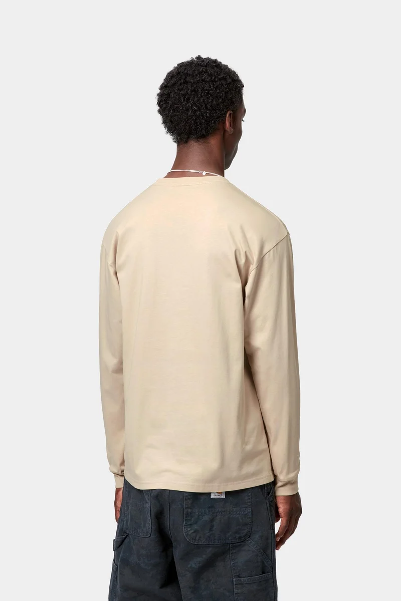 Carhartt WIP Herren Chase Langarm-T-Shirt | Fleur De Sel