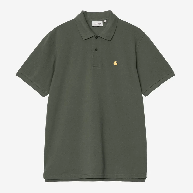 Carhartt WIP Herren Chase Piqué Kurzarm-Poloshirt | Blatt