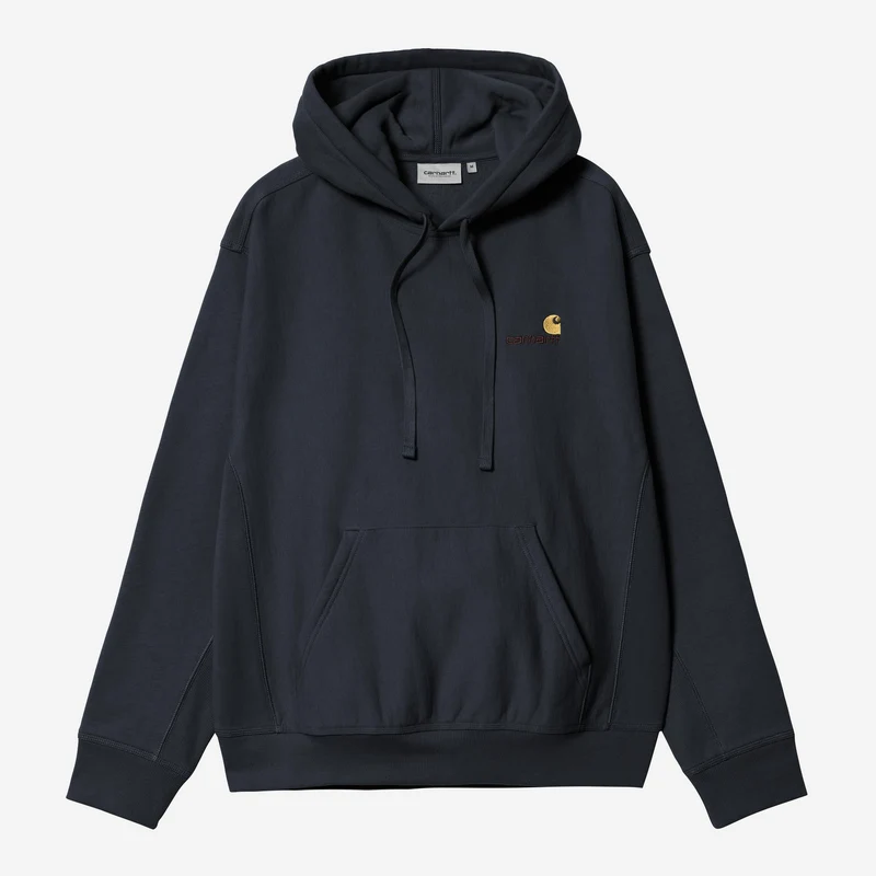 Carhartt WIP Herren American Script Hoodie | Deep Night