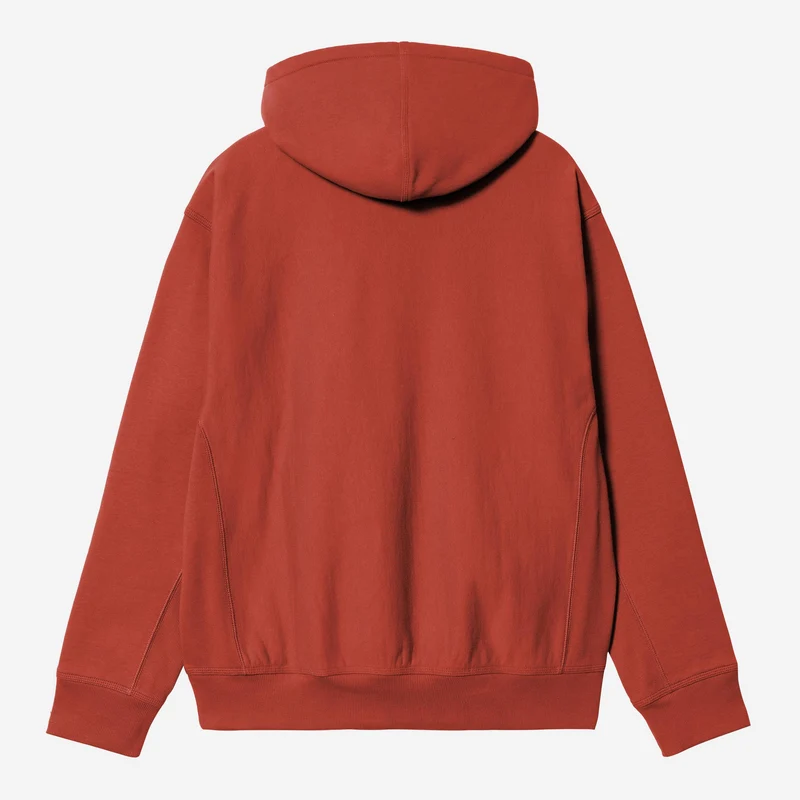 Carhartt WIP Herren American Script Hoodie | Oxidrot