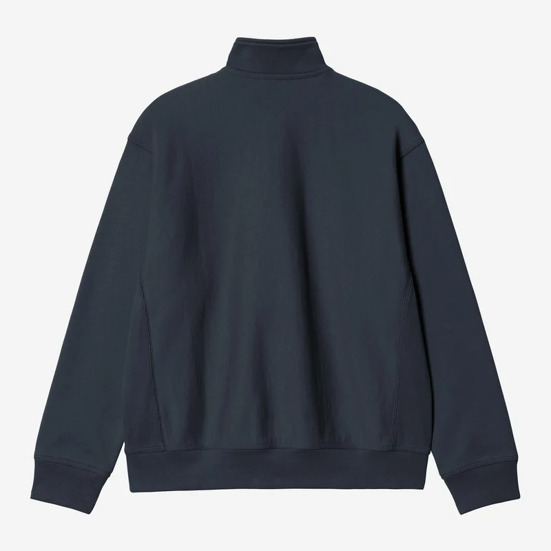 Carhartt WIP Herren Halb-Zip-Reißverschluss American Script Sweatshirt | Tiefe Nacht