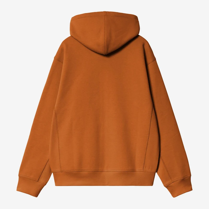 Carhartt WIP Herren American Script Kapuzenjacke mit Reißverschluss vorne | Sienna