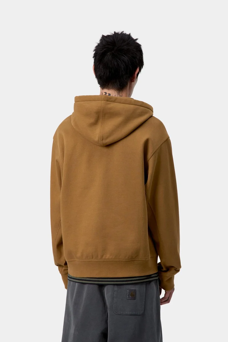 Carhartt WIP Herren American Script Kapuzenjacke mit Reißverschluss | Hamilton Brown