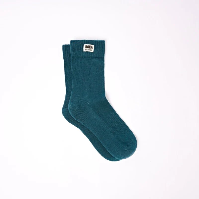 ROKA Wimbledon Bio-Baumwollsocken | Türkis