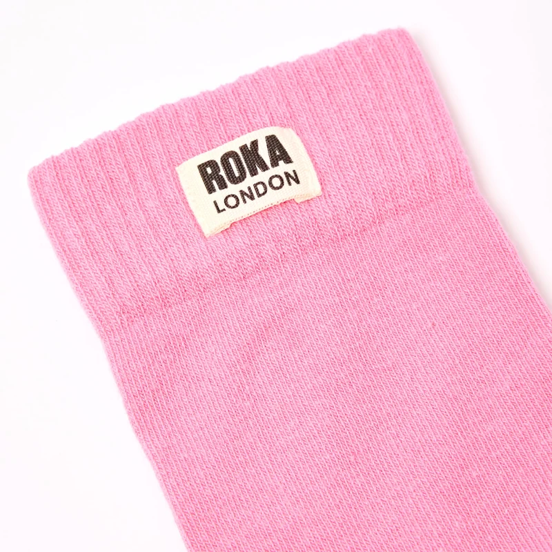 ROKA Wimbledon Bio-Baumwollsocken | Rosa Nelke