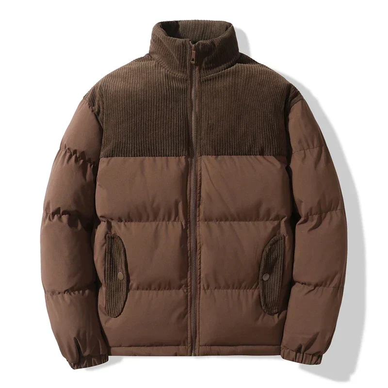 Unisex-Steppjacke mit Korddetails - Aiden