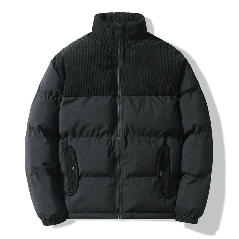 Unisex-Steppjacke mit Korddetails - Aiden