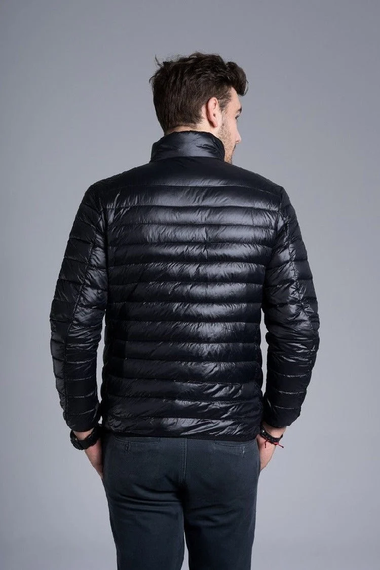 Leichte Herren-Steppjacke mit Kapuze und Reißverschluss - Tidus