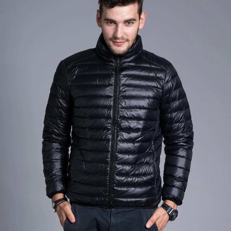 Leichte Herren-Steppjacke mit Kapuze und Reißverschluss - Tidus