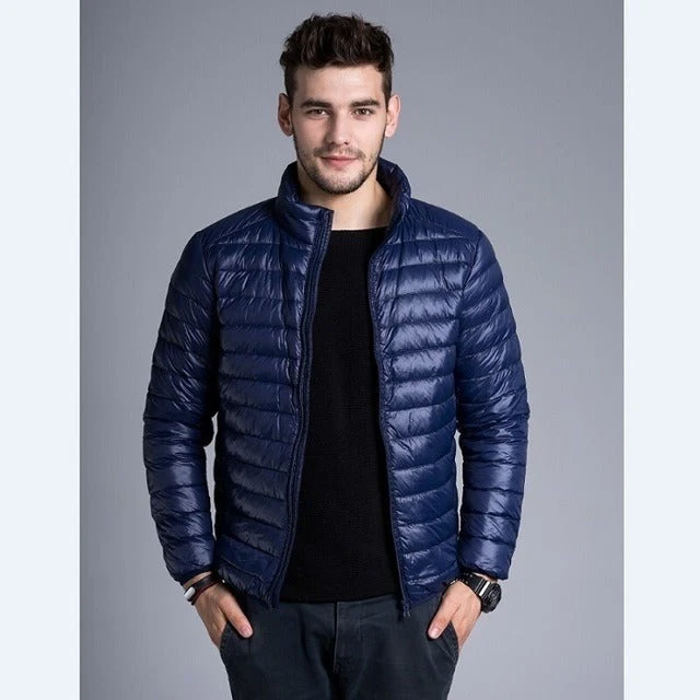 Leichte Herren-Steppjacke mit Kapuze und Reißverschluss - Tidus
